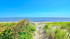 On the beach - Beachfront Sunrise - Waterfront house w/ bay and refuge views
Sleeps 6-8 people (Milford)