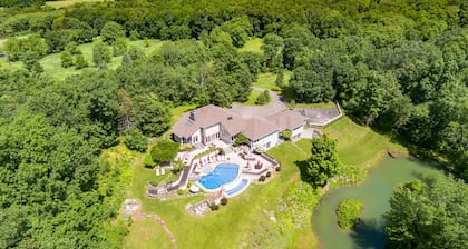 NEW! Gated 21 Acre Modern Luxury Estate Heated Pool Hot Tub Gym Movie Theater.