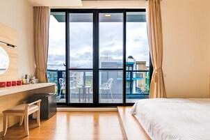 Deluxe Quadruple Room, Lanai, Garden View | View from room