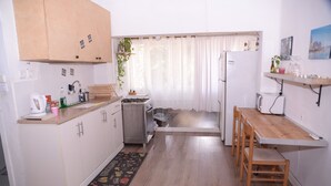 Apartment, Non Smoking | Private kitchen | Full-sized fridge, microwave, oven, stovetop - Central Apartment 5 Minutes From Beach (Tel Aviv)