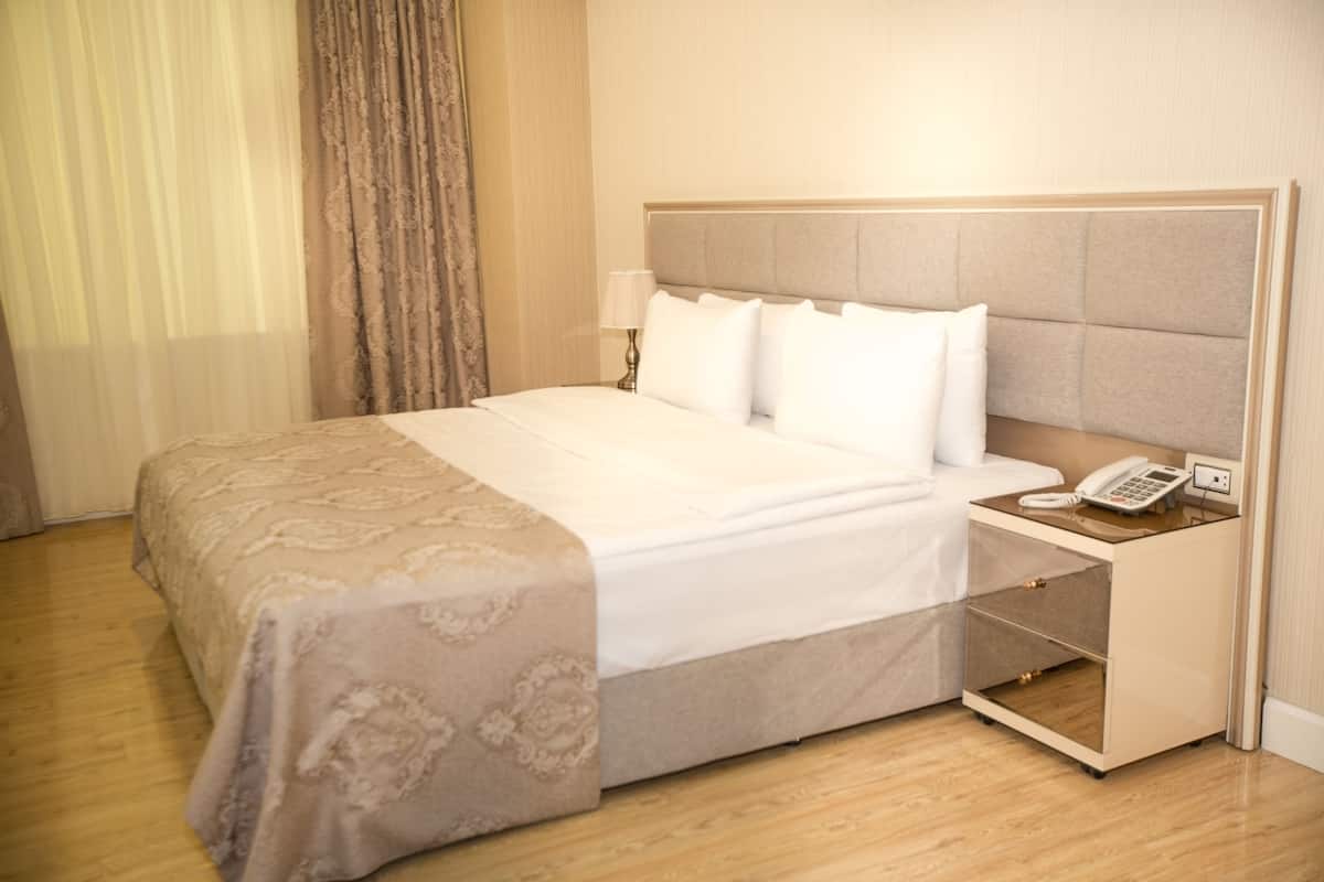 In-room safe, desk, soundproofing, iron/ironing board (on request)