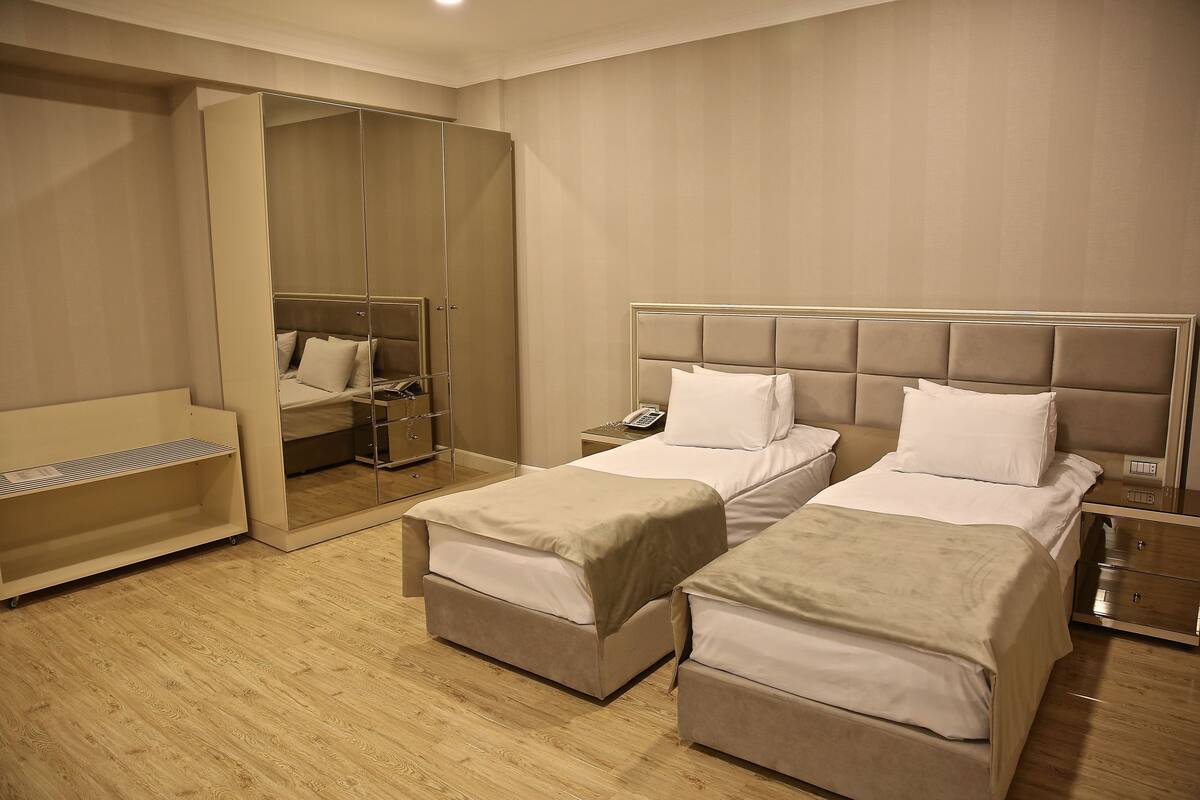 In-room safe, desk, soundproofing, iron/ironing board (on request)