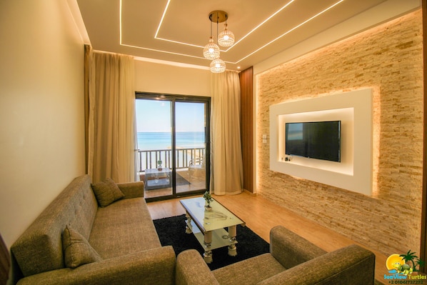 SeaView Turtles A53 dream location | Living area | LCD TV - SeaView Turtles (Hurghada)