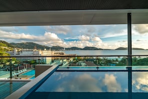 Panoramic-Apartment, 3 Schlafzimmer, Meerblick | Blick vom Balkon