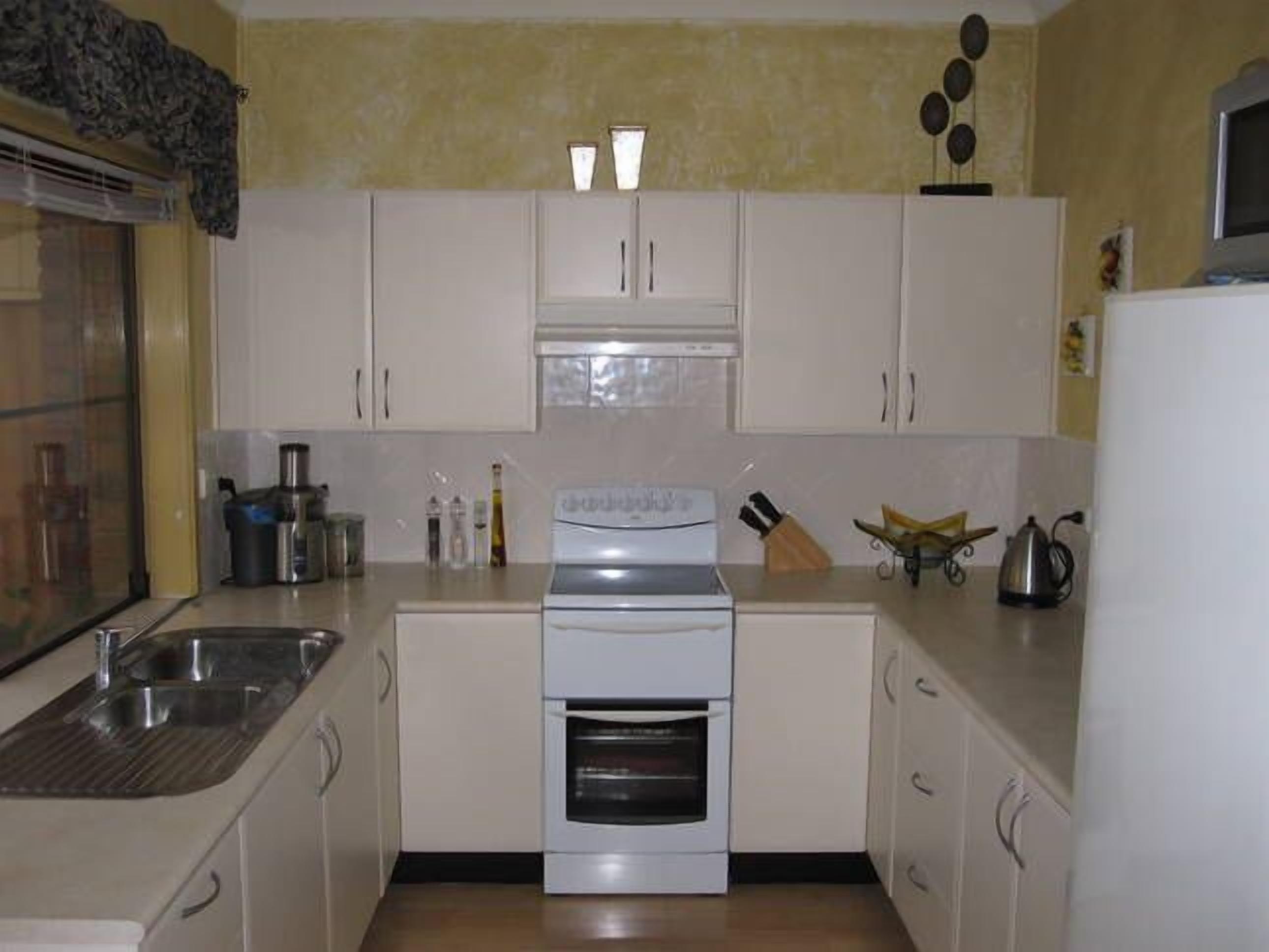 Fridge, microwave, oven, toaster