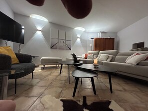 Téléviseur, lecteur de DVD, livres, chaîne audio