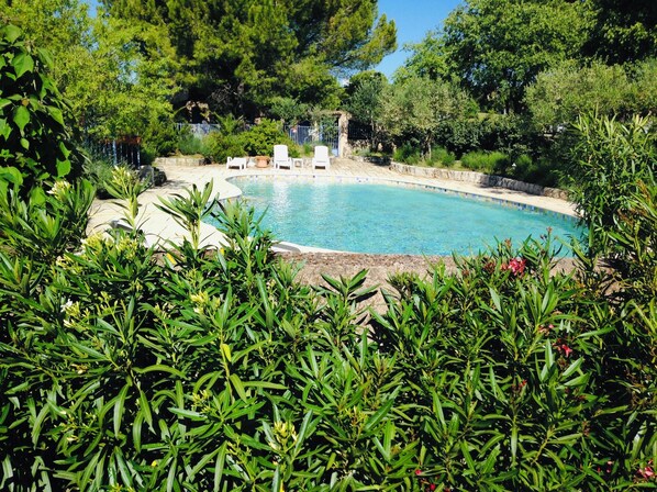 Outdoor pool - HOLIDAY RENTAL HOUSE, SWIMMING POOL, GARDEN FENCING, ANIMALS ACCEPTED, WIFI (Lorgues)