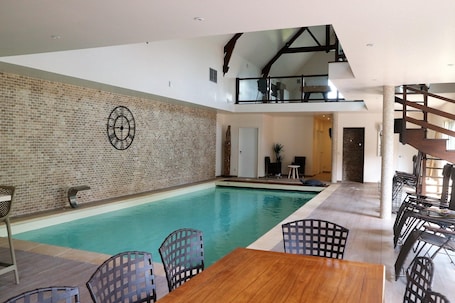 Indoor pool, a heated pool