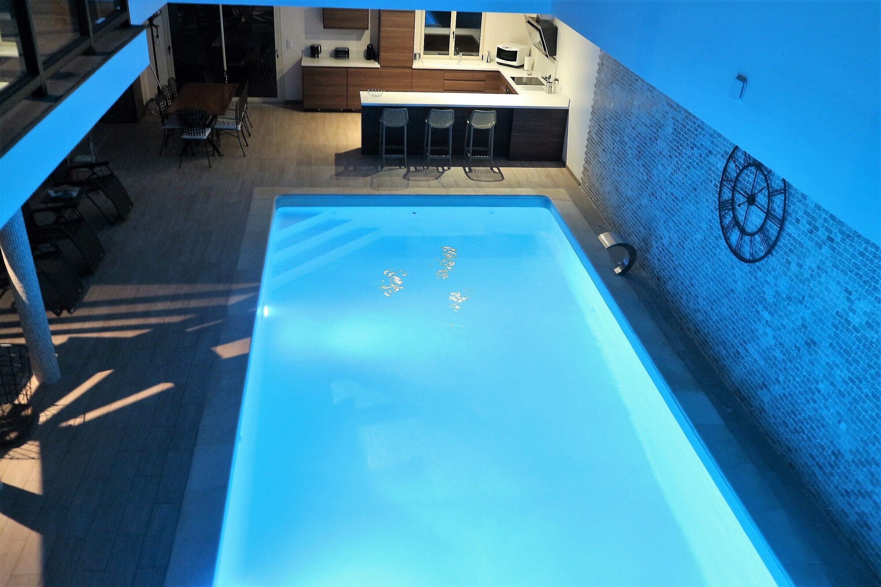 Indoor pool, a heated pool