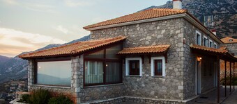 Spacious stone built home with spectacular mountain views