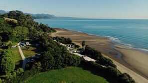 Aerial view - Golden Bay Holiday Park (Parapara)