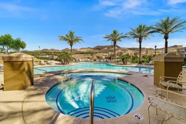 A heated pool