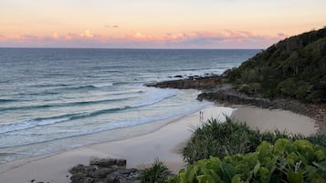 Beach nearby, sun-loungers