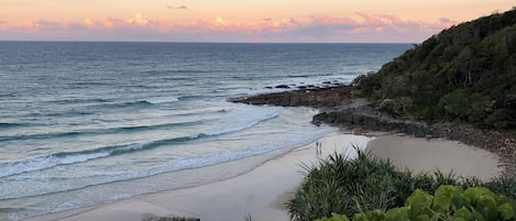 Beach nearby, sun-loungers