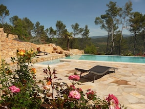 AuĂenpool, beheizter Pool