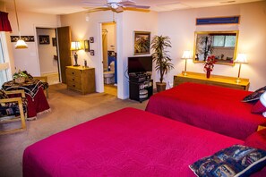 2 bedrooms, iron/ironing board, WiFi, bed sheets