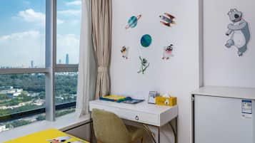 Appartement familial, 1 chambre, cuisinette | Vue de la chambre