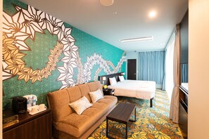 Premium bedding, memory-foam beds, in-room safe, blackout curtains