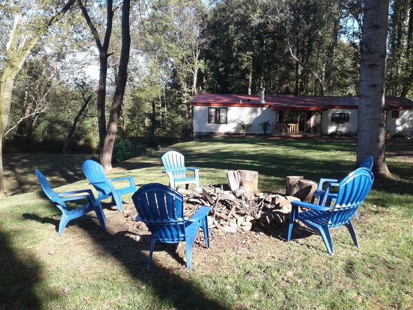 Property grounds - QUAINT, PRIVATE ON CREEK WITH WATERFALL (Andrews)