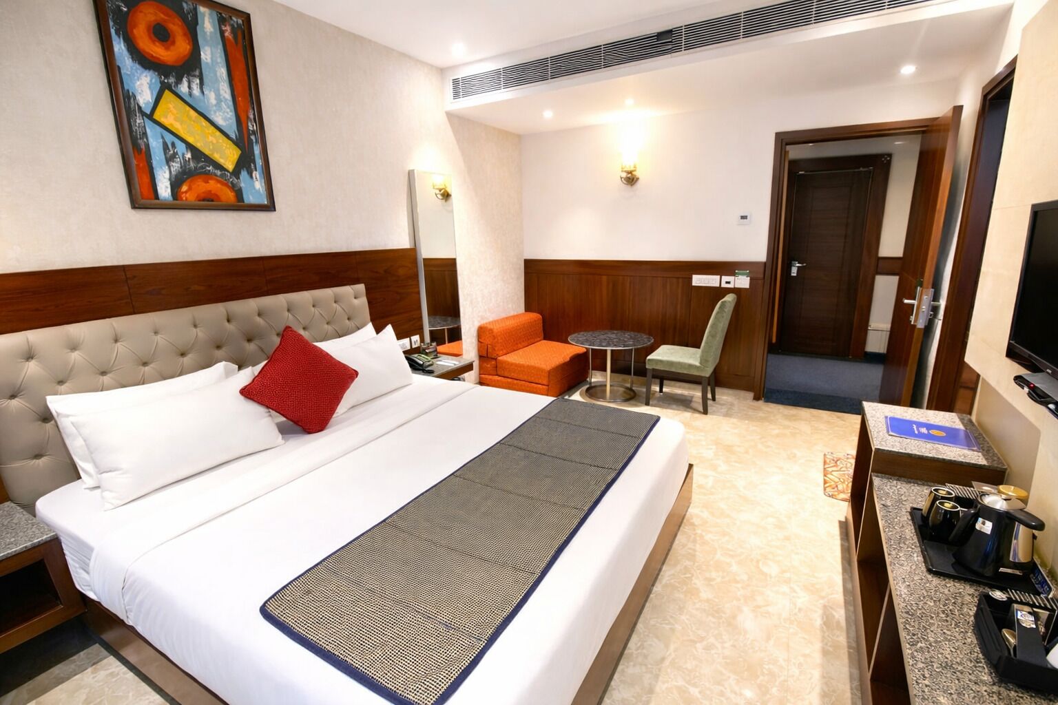 Premium bedding, Tempur-Pedic beds, minibar, rollaway beds