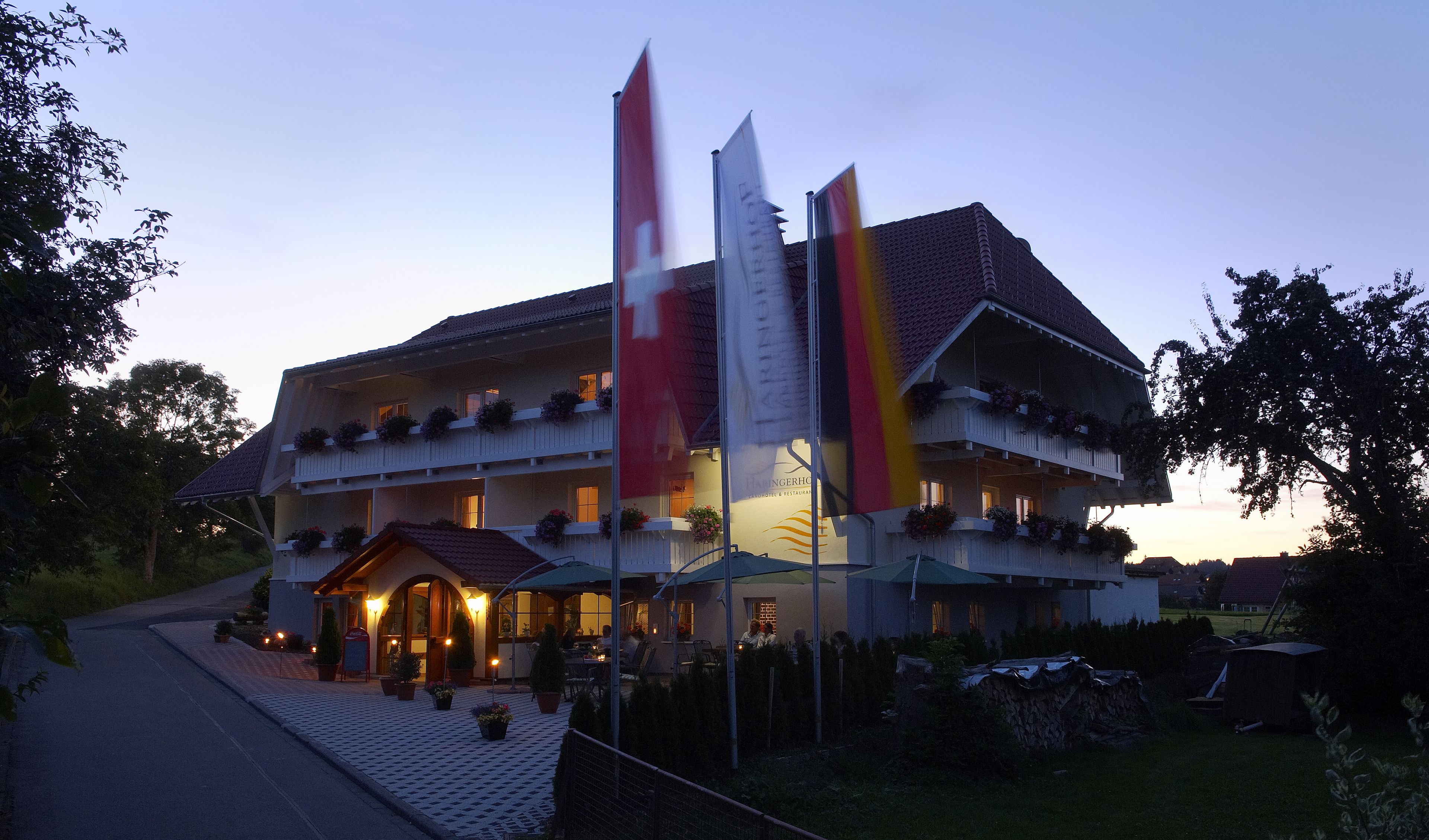 front of property – evening/night