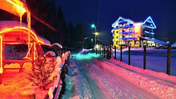 Front of property – evening/night