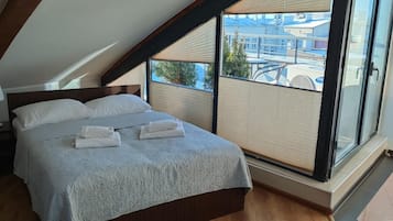 Desk, soundproofing, iron/ironing board, free WiFi