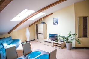 Desk, soundproofing, iron/ironing board, free WiFi