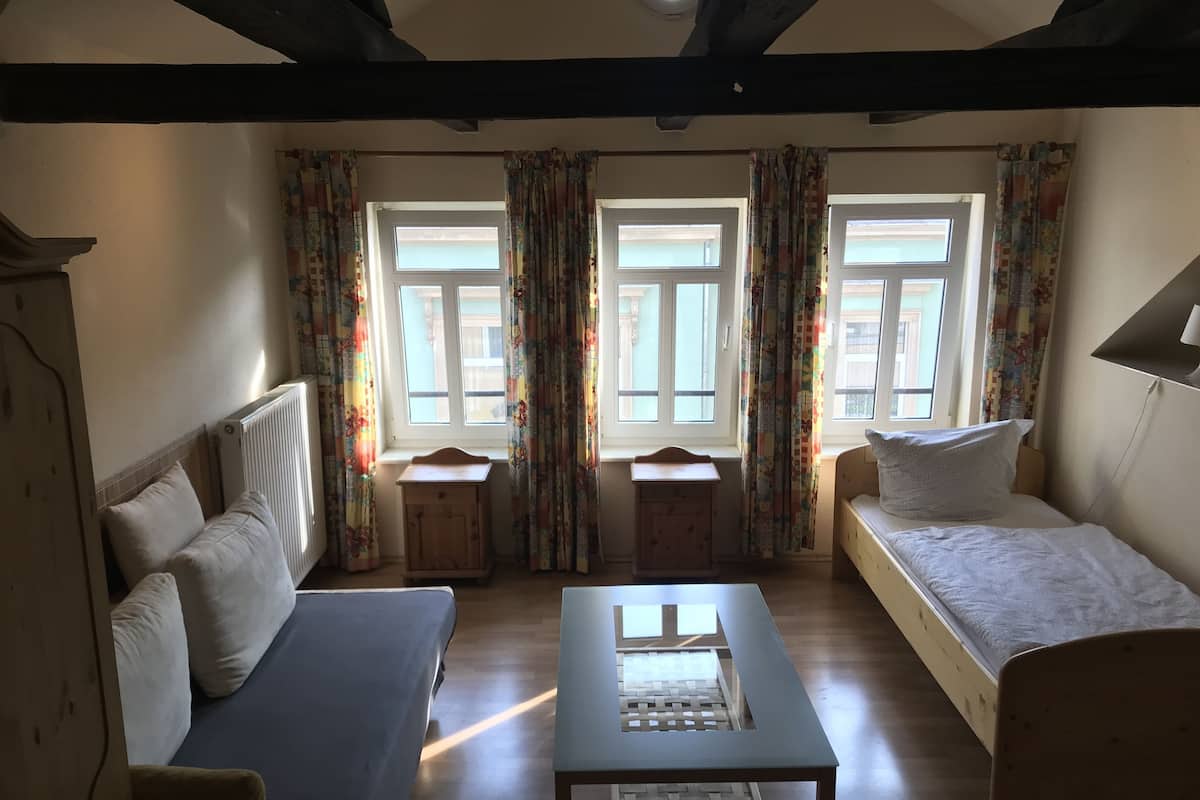 Apartment, 2 Bedrooms | Blackout drapes, soundproofing, free WiFi, bed sheets