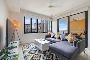 Apartment, 1 Bedroom | Living area | Flat-screen TV