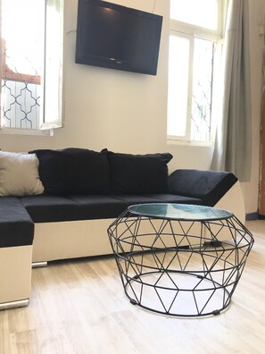 Apartment, 1 Double Bed with Sofa bed, Non Smoking | Living area - Beach Apartment (Tel Aviv)
