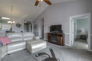 Condo, 2 Bedrooms | Living area | TV