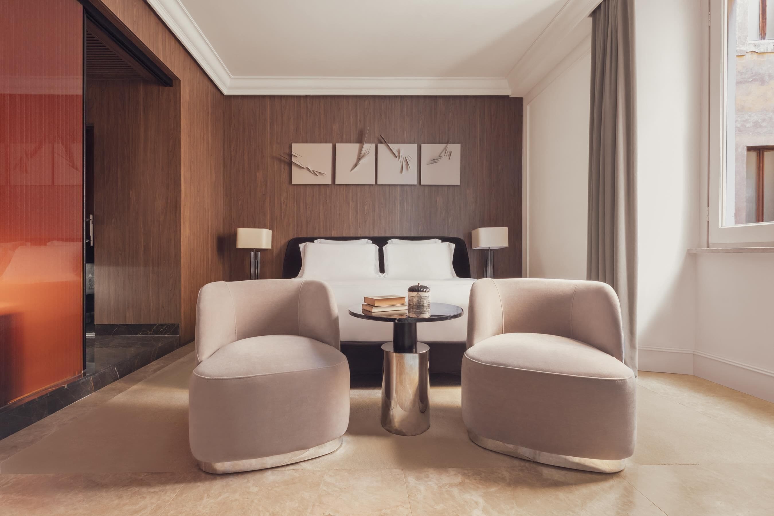 Premium bedding, minibar, in-room safe, soundproofing