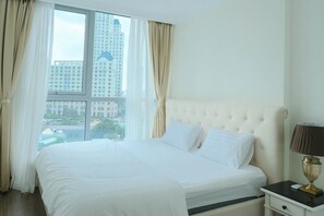 ลักซ์ชัวรี่อพาร์ทเมนท์, 1 ห้องนอน | โต๊ะทำงาน, ผ้าม่านกันแสง, ห้องเก็บเสียง, เตารีด/โต๊ะรีดผ้า