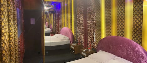 Deluxe Double Room, 1 Queen Bed (Retro Glam) | Premium bedding, minibar, individually decorated, individually furnished