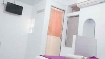 Desk, free WiFi, bed sheets