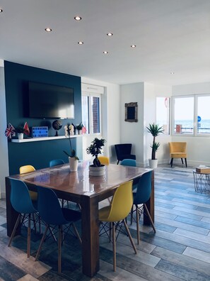 Dining - Cottage 8-10 people Beach Front in the heart of the D-Day beaches.  (Grandcamp-Maisy)