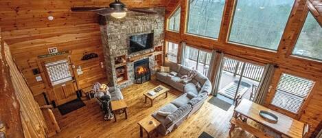 スマートテレビ、暖炉、テレビゲーム、DVD プレーヤー