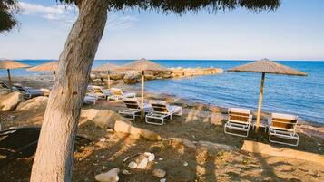 Private beach nearby, beach bar