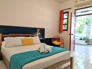 Deluxe Double Room, 1 Double Bed, Non Smoking, Private Bathroom | Iron/ironing board, free WiFi, bed sheets - Bona Vida Hostel la Quinta (Riohacha)