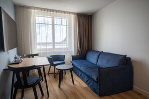 Appartement T2 vue mer TWIN | 起居区 | 平板电视