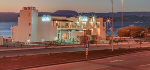 Front of property – evening/night