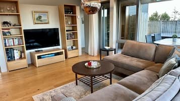 Smart TV, books, music library, video library