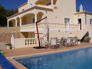 Outdoor pool, a heated pool - Beautiful villa, with private pool, set in hills with spectacular views  (Loule)