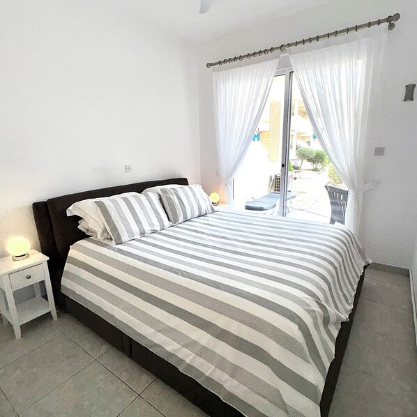 1 bedroom, iron/ironing board, travel crib, free WiFi