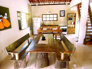 Dining - Charming beach house with private pool, land of 8500m2 of Mata Atlantica (Ilheus)