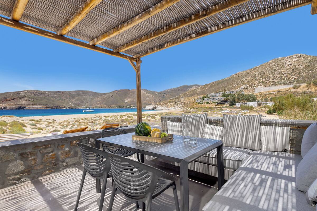 Two Bedroom Beachfront Family Maisonette | Terrace/patio