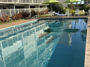 屋外プール、温水プール