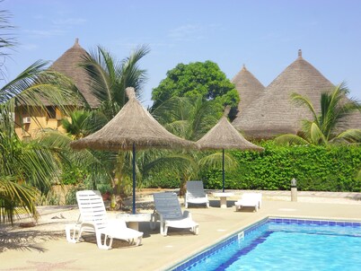 Saly: SUN and disorientation assured in an african residential villa.