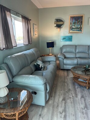 TV, DVD player, stereo